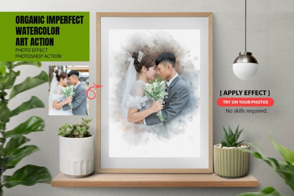 Download Organic Imperfect Watercolor Action - Premium Resources