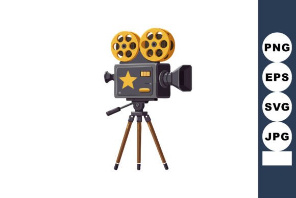 Download Vintage Film Camera with Star Symbol on - Vintage Collection