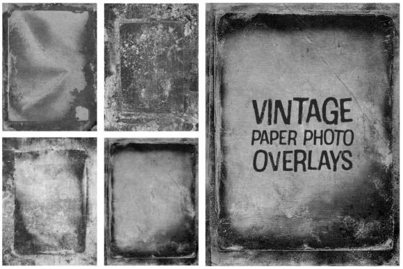 Download Vintage Paper Photo Overlays - Vintage Collection