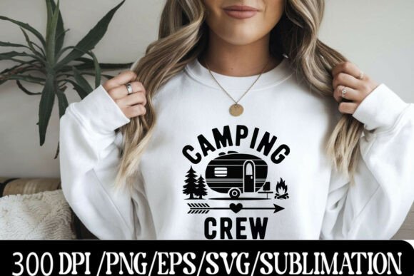 Download Outdoor Camping Crew Vintage Camper Desi - Vintage Collection