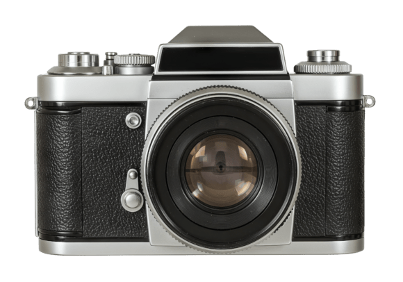 Download Classic Silver and Black Vintage Camera - Vintage Collection
