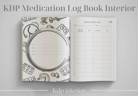 Download KDP Medication Log Book Interior - Interior Collection